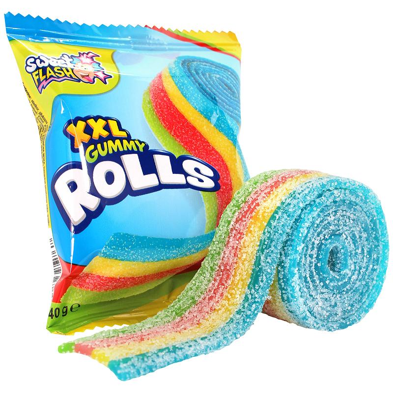 Babydélice Rainbow Gummy Roll XXL - Sweet Flash