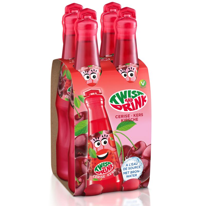 Babydélice Pack de 4 Twist and Drink Cerise