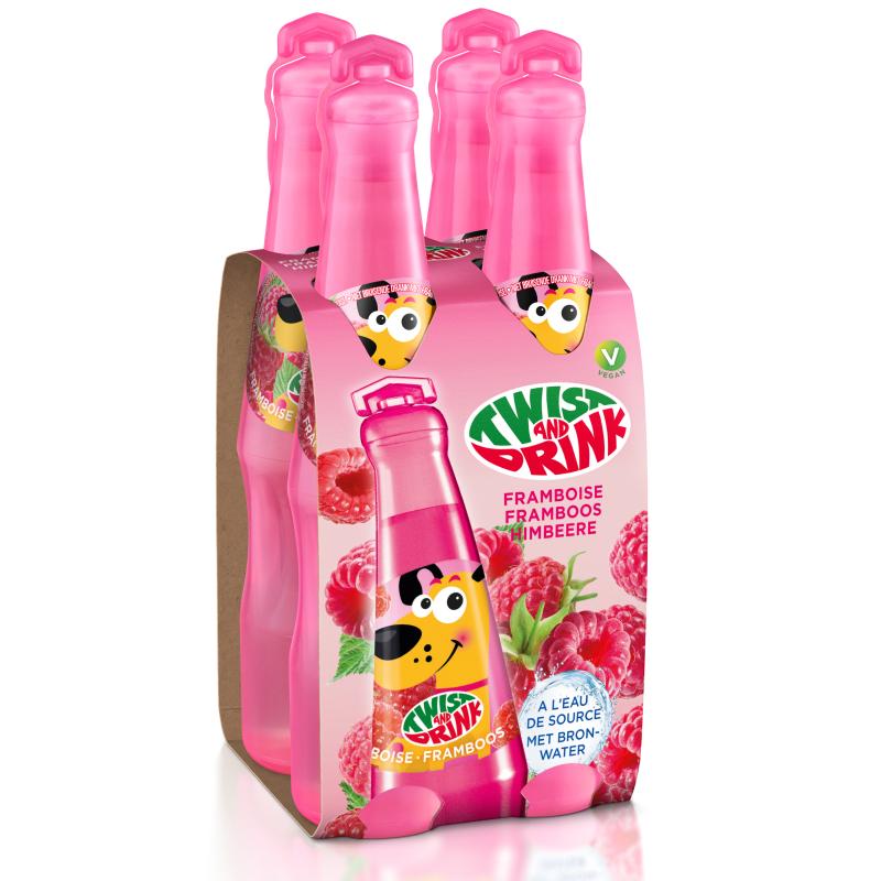 Babydélice Pack de 4 Twist and Drink Framboise