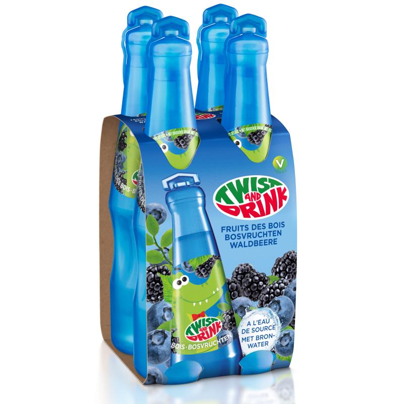 Babydélice Pack de 4 Twist and Drink Fruits des bois