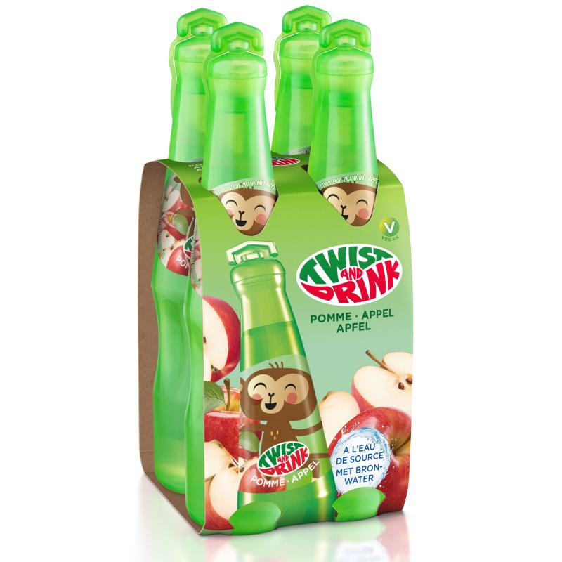 Babydélice Pack de 4 Twist and Drink Pomme